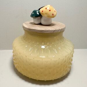 EAST WEST 14oz Vetiver & Moss Scented Decorative Mushroom Lid Jar Candle New